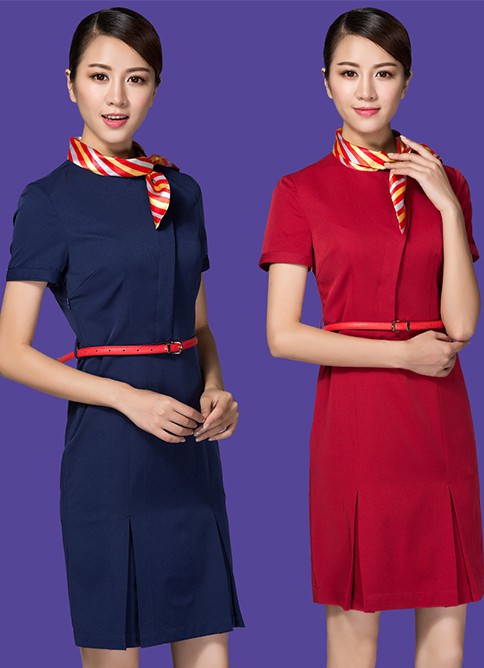 2017新款海航空姐制服短袖通勤空乘连衣裙