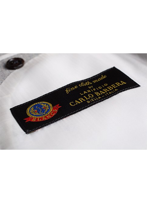 灰色平纹Carlo Barbera套西